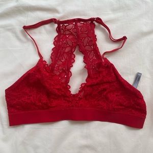 AERIE Red lace bralette
